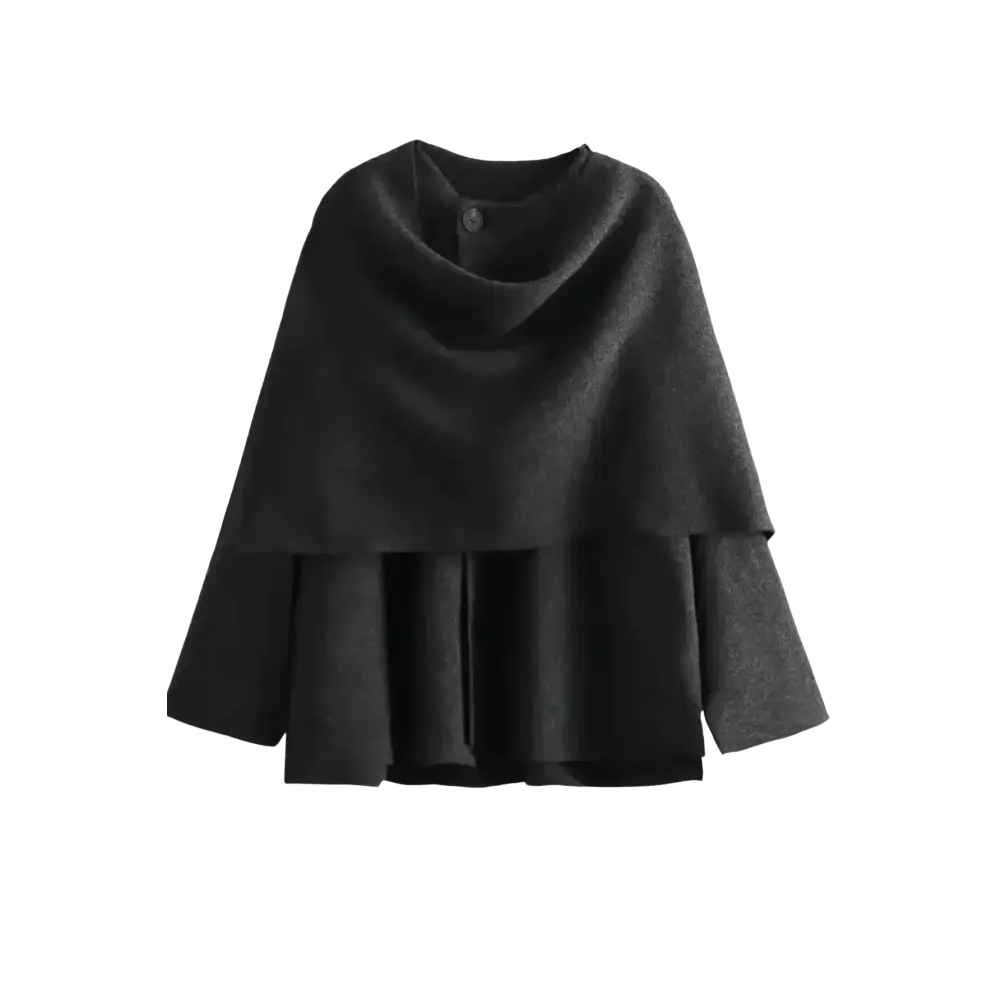 Elegante Cape-Jacke – Exklusives Design von Miraée Paris für stilbewusste Frauen - Jacke