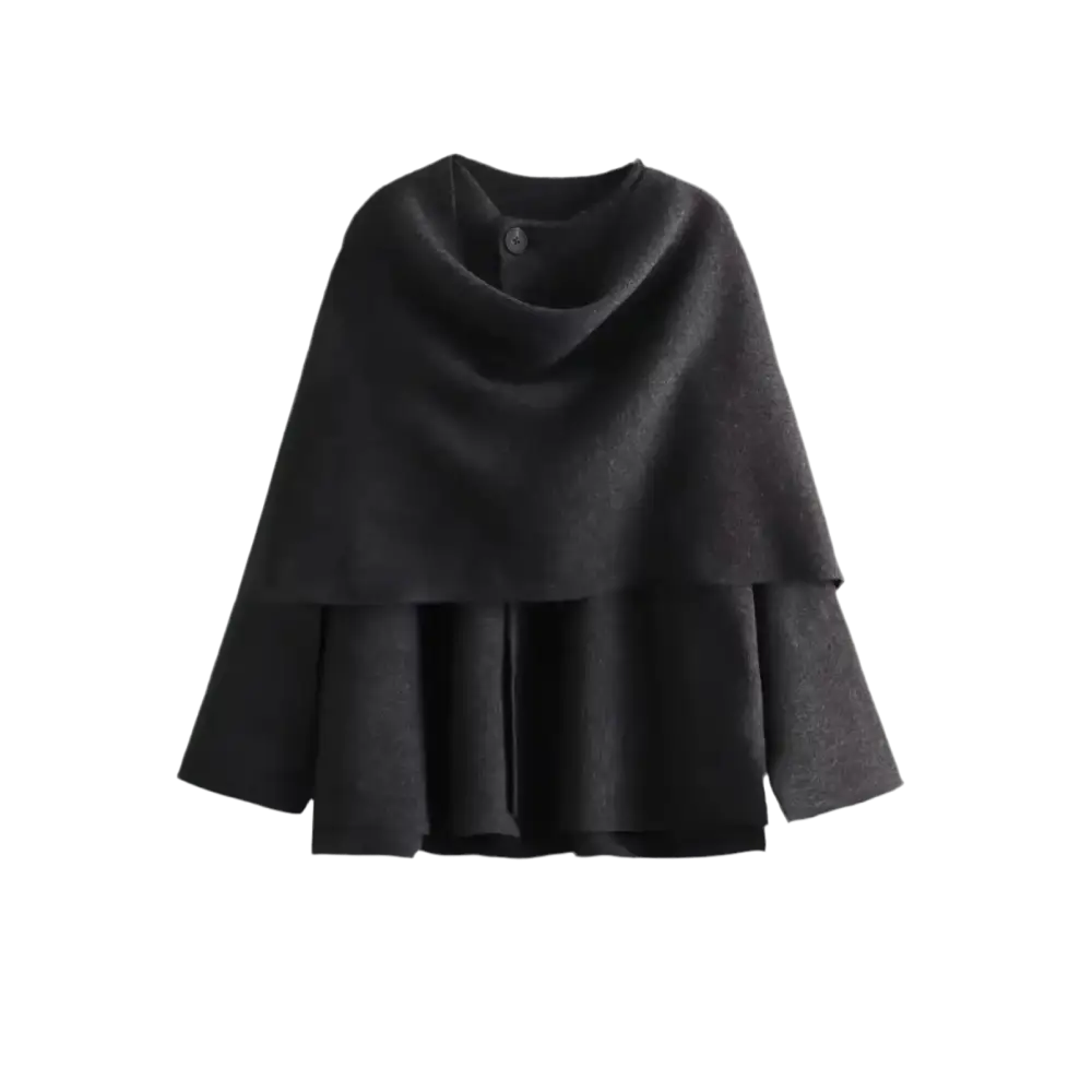 Elegante Cape-Jacke – Exklusives Design von Miraée Paris für stilbewusste Frauen - Jacke