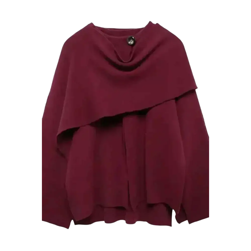 Elegante Cape-Jacke – Exklusives Design von Miraée Paris für stilbewusste Frauen - Jacke