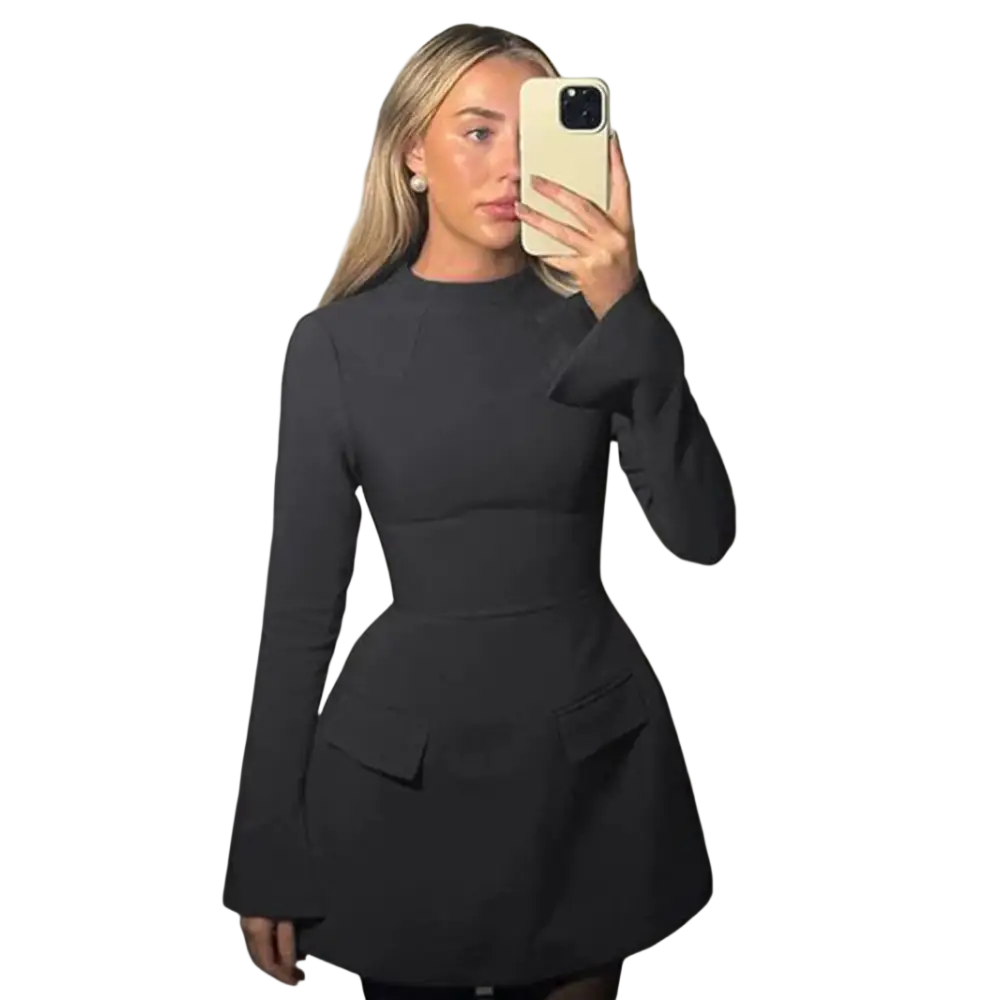Elysia Minikleid Rückenfrei Baumwolle – Elegantes Partykleid für unvergessliche Anlässe - Kleid