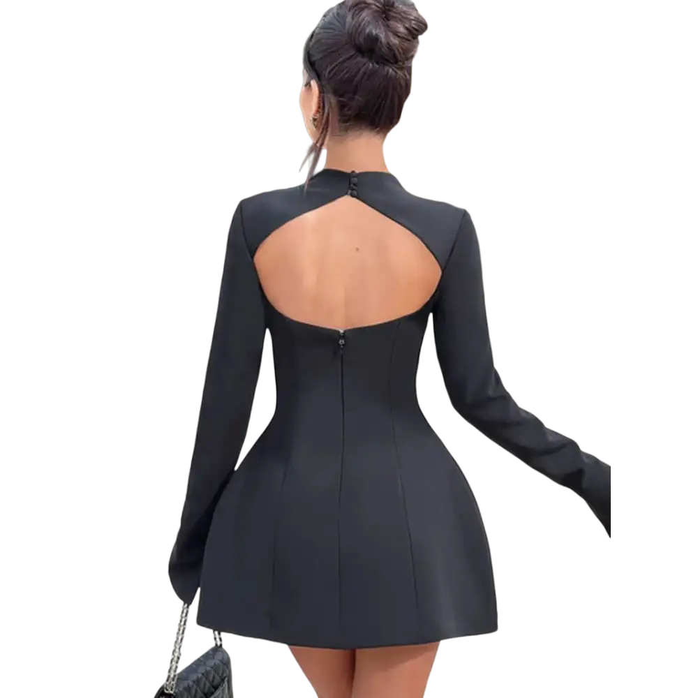 Elysia Minikleid Rückenfrei Baumwolle – Elegantes Partykleid für unvergessliche Anlässe - Kleid