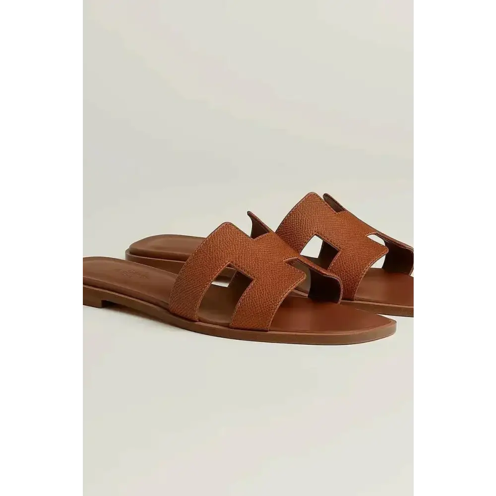 Luna Cut Ledersandale – Elegante Sommersandale mit Cut-Out-Design