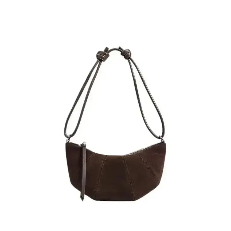 Luna Wildleder Schultertasche – Elegante Suede Bag