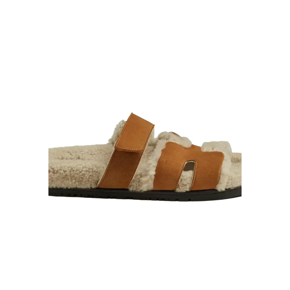 Luxus-Sandalen Lammfell – Elegante Wildleder Pantoletten für Komfort und Stil