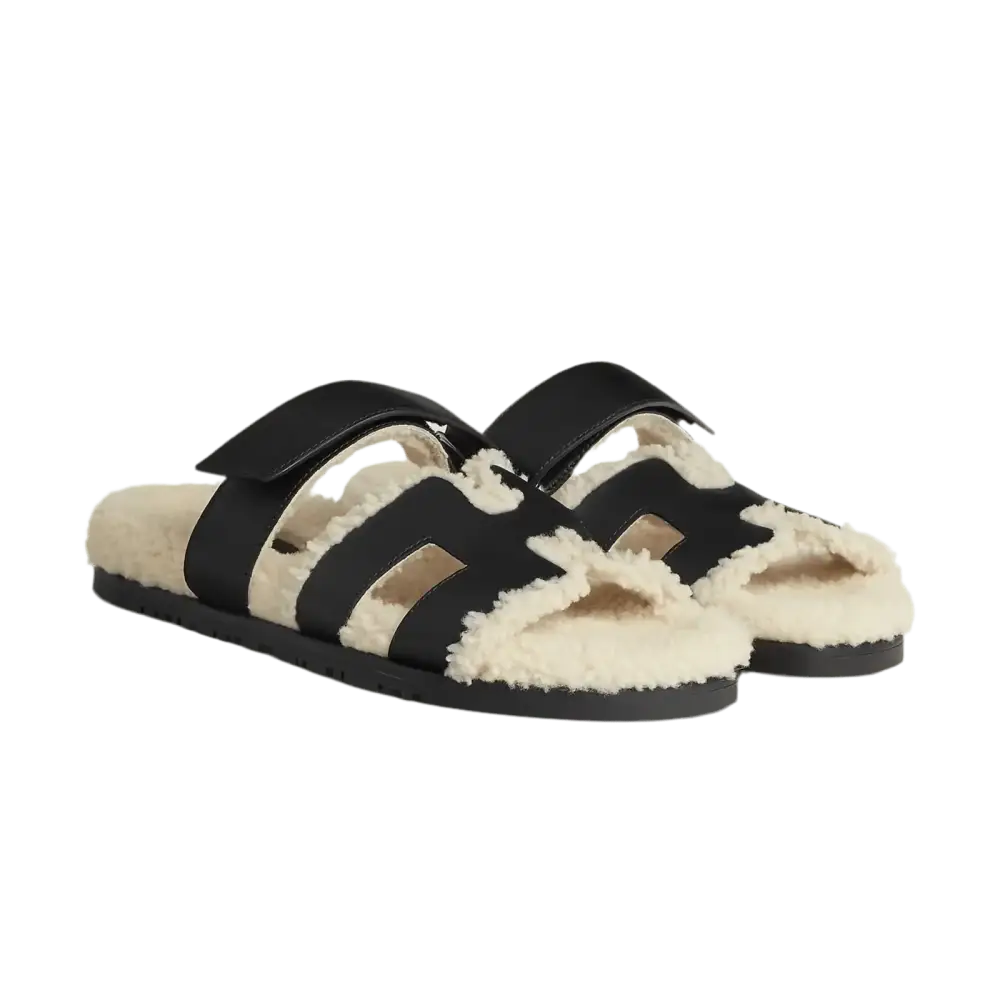 Luxus-Sandalen Lammfell – Elegante Wildleder Pantoletten für Komfort und Stil