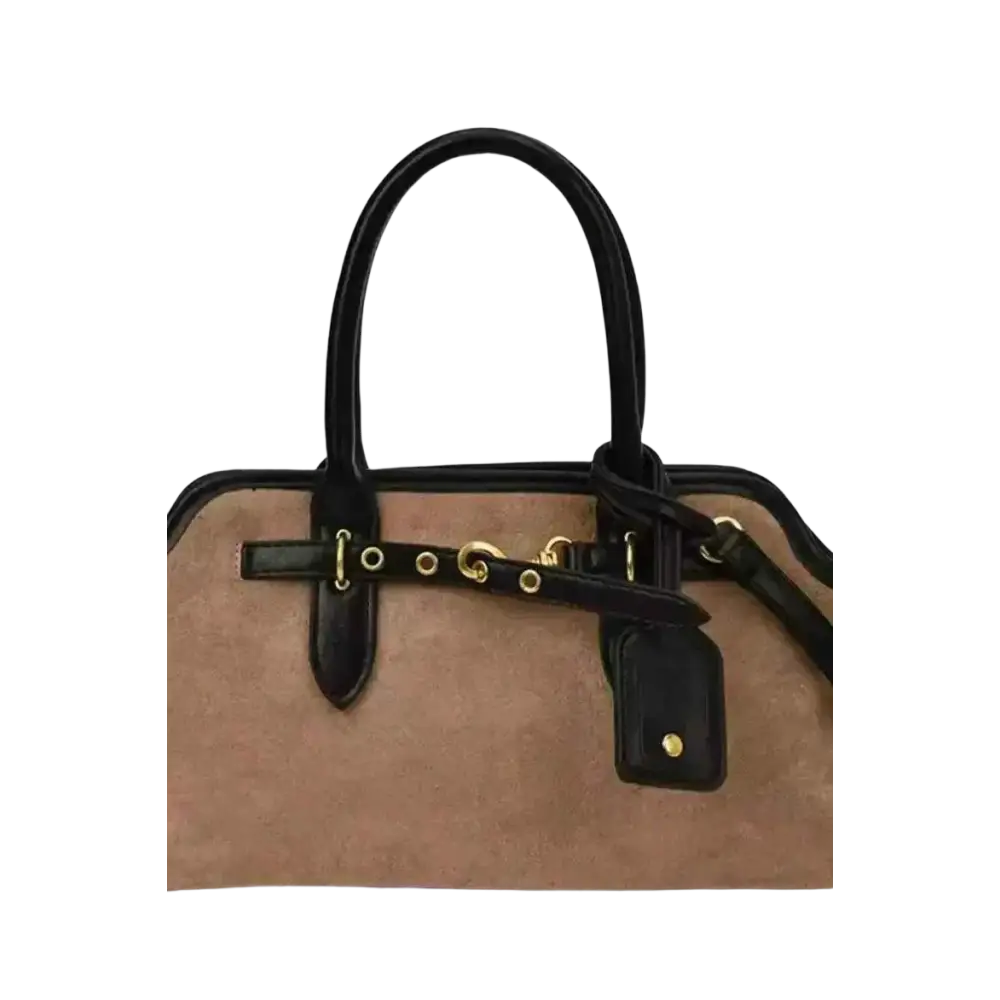 Milano Classic Bag – Wildleder Handtasche Braun für jeden Anlass