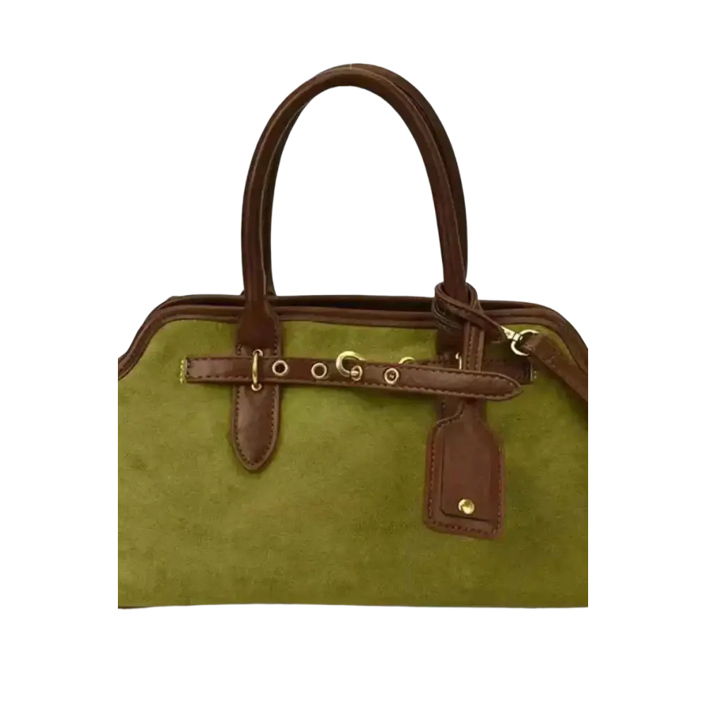 Milano Classic Bag – Wildleder Handtasche Braun für jeden Anlass